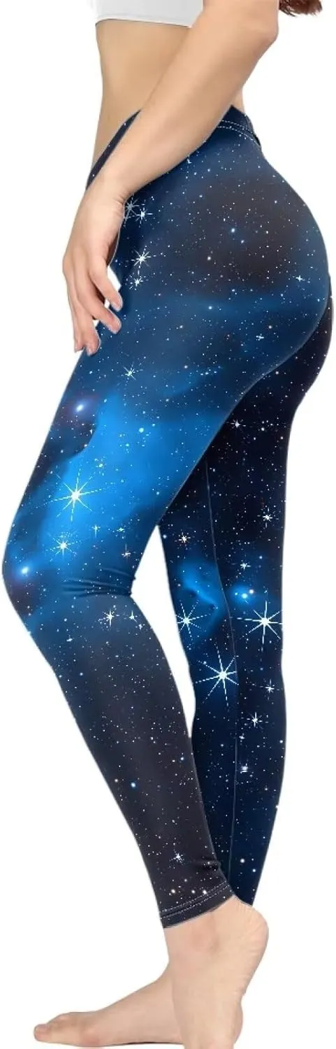 Irisjudy Women Yoga Pants, Boho Mandala High Waist Tights, Aztec Stripes Skinny Leggings, Peacock Soft Pencil Pants Plus Size