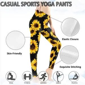 Irisjudy Women Yoga Pants, Boho Mandala High Waist Tights, Aztec Stripes Skinny Leggings, Peacock Soft Pencil Pants Plus Size