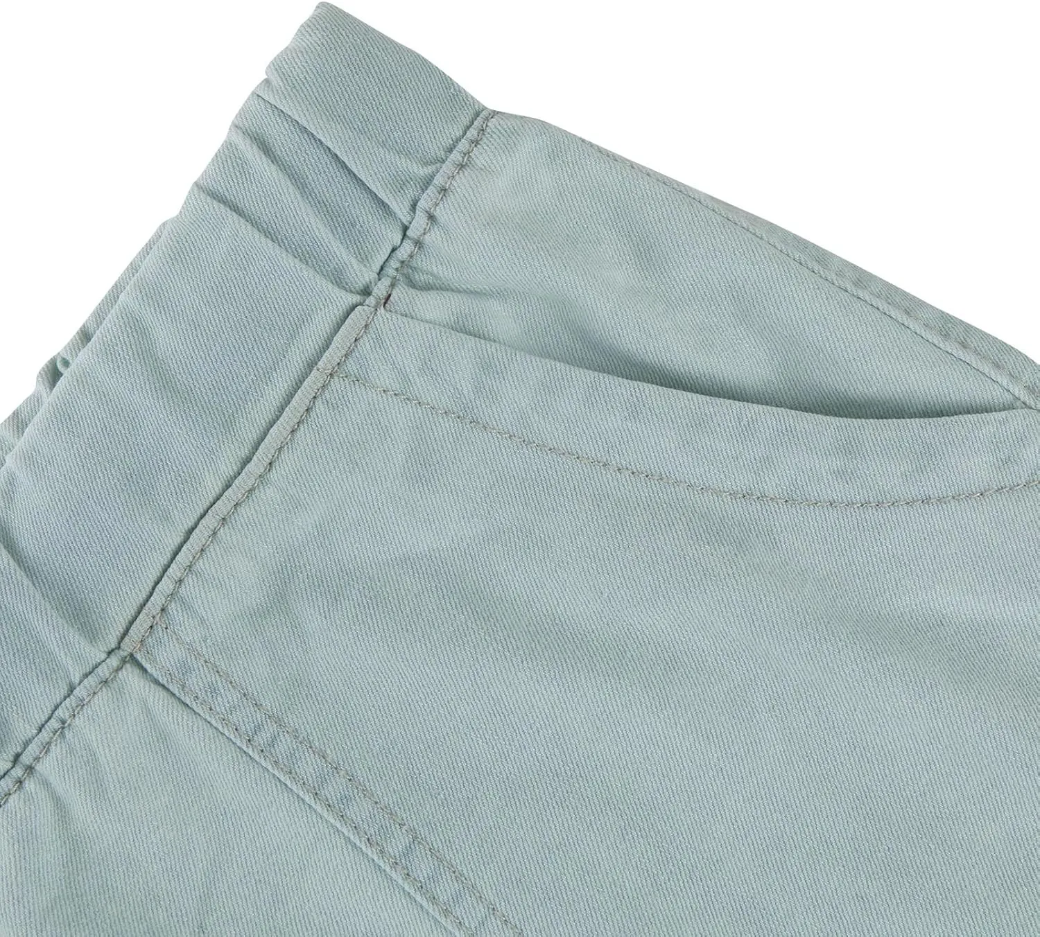Jean Shorts Womens High Waisted Elastic Baggy Comfy Shorts Y2K Summer Casual Tassel Wide Leg Denim Skort with Pockets
