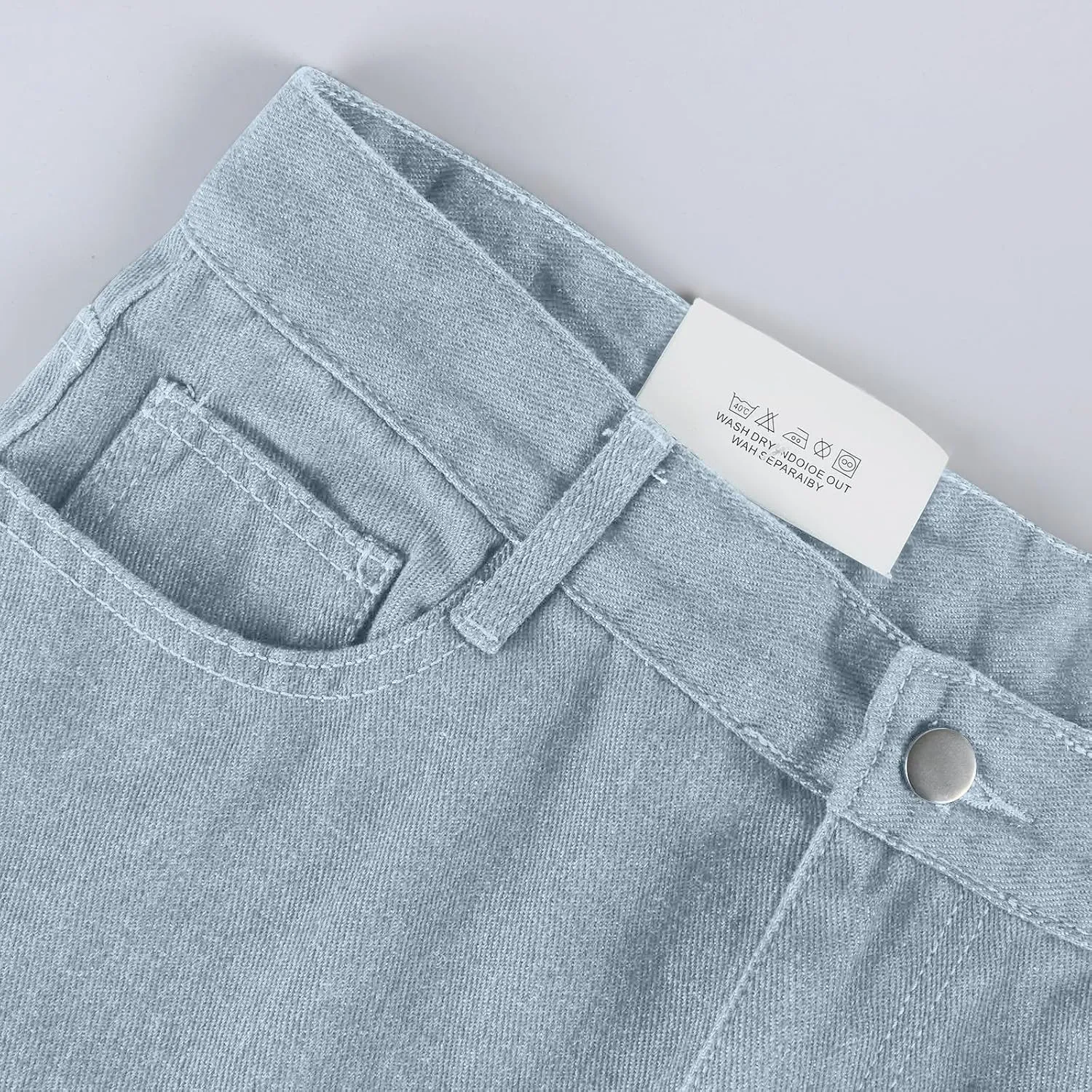 Jeans for Women Trendy Plus Size Casual High Waisted Lounge Baggy Wide Leg Denim Pants with Pockets