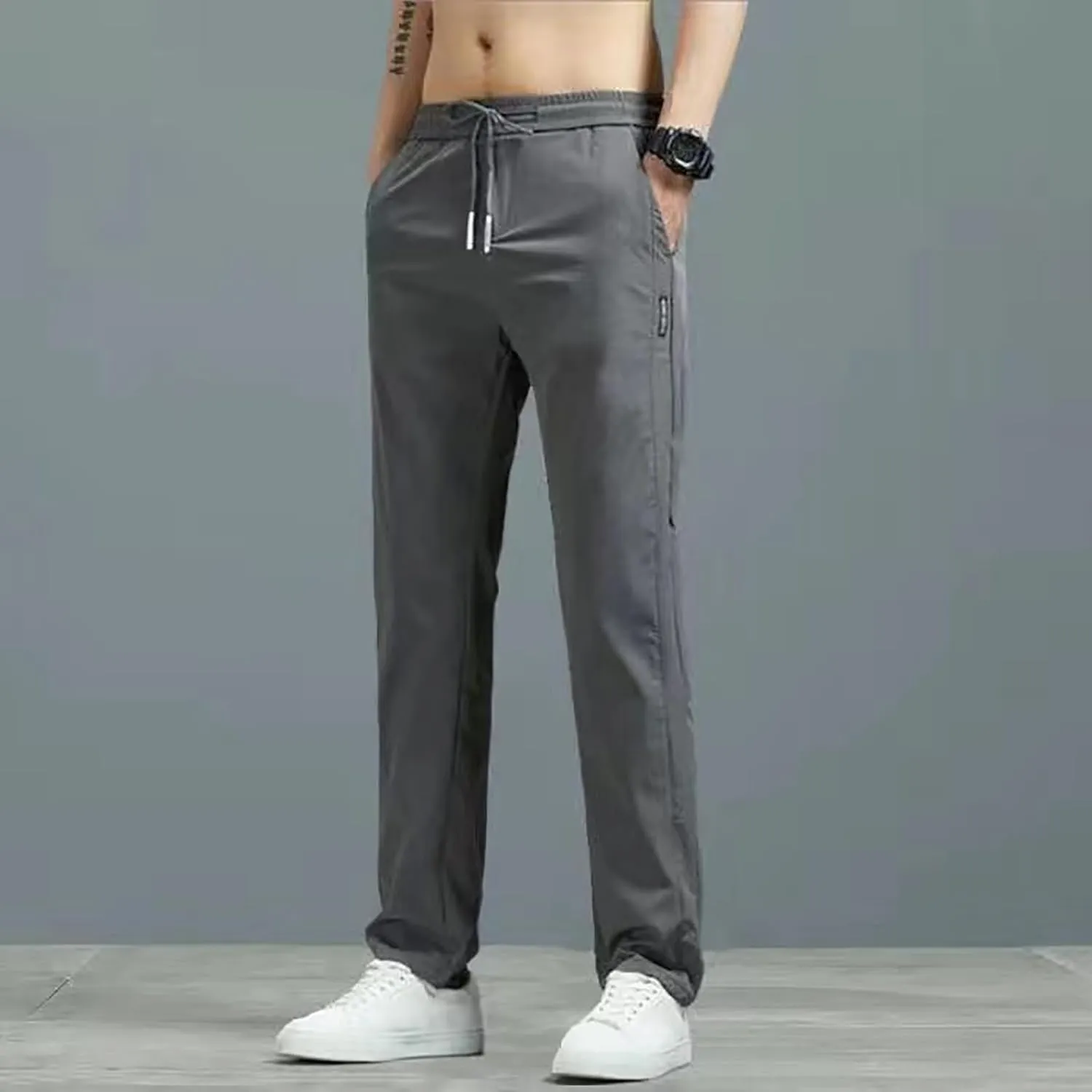Joggers for Men UK Loose Fit Joggers Sweat Pants Running Gym Training Sport Combat Pant Soft Jogging Sweat
