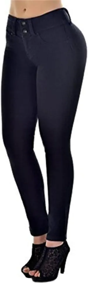Kaxiya2021 Women's Skinny Jeans High Waist Stretch Denim Pants Hip-Up Pull-On Ankle Cropped Trousers Wide Band Leggings