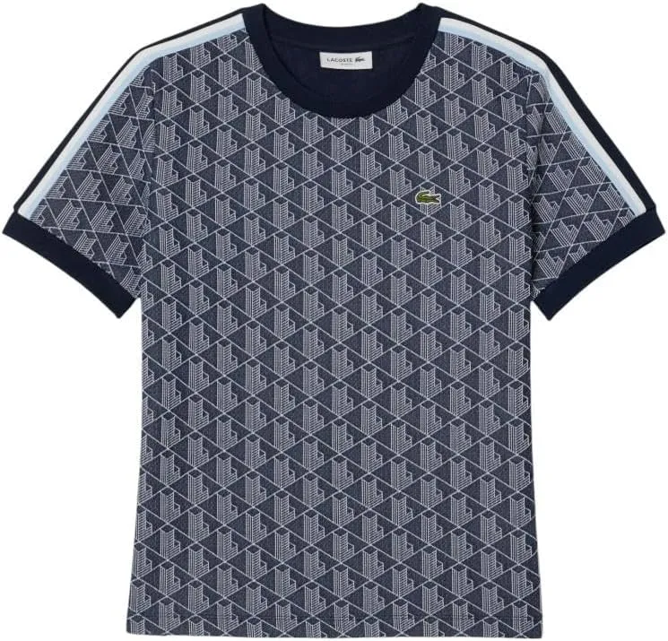 Lacoste Women's Slim Fit Monogram Jacquard T-Shirt