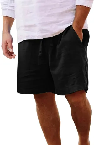 LCMTWX Black Shorts Men Cotton Fashionable Casual Shorts Solid and Men's Pants Khaki Shorts Big and Tall Cargo Shorts for