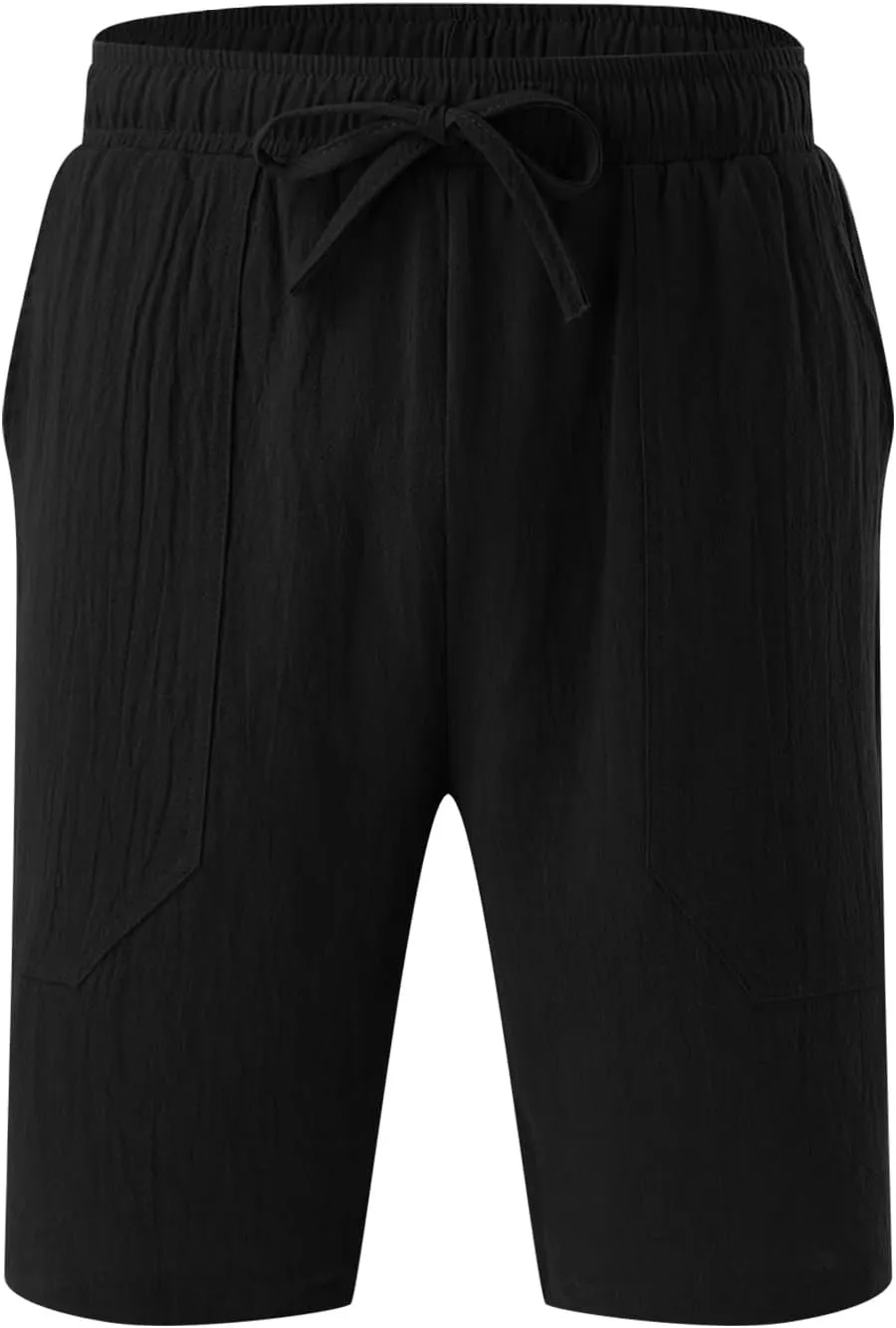 LCMTWX Black Shorts Men Cotton Fashionable Casual Shorts Solid and Men's Pants Khaki Shorts Big and Tall Cargo Shorts for