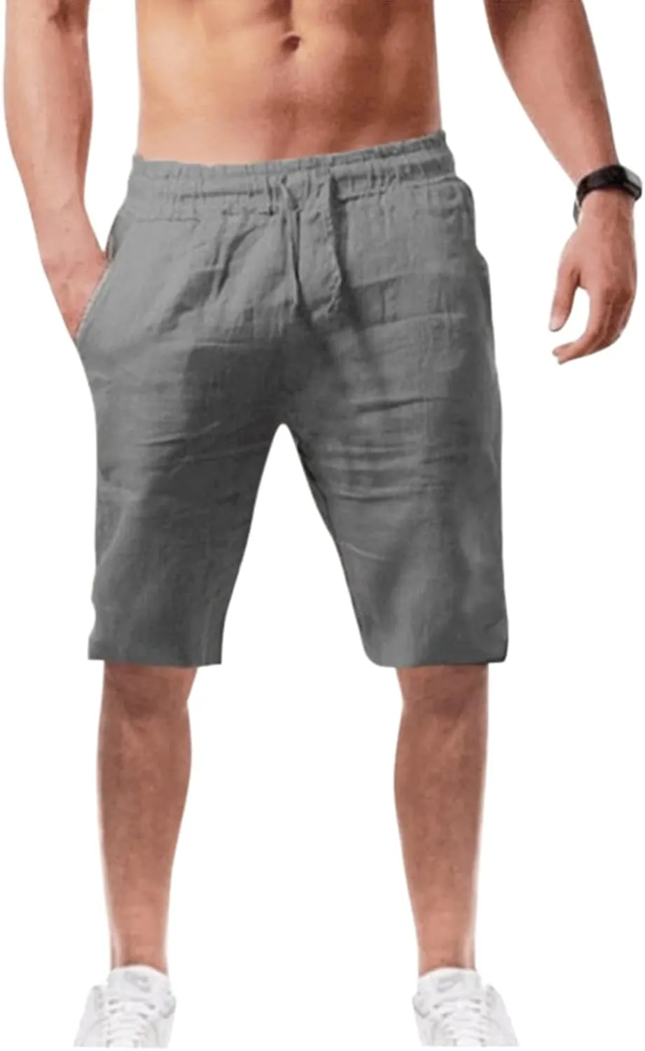 LCMTWX Shorts Men Casual Summer Shorts Cotton Men's Solid and and Men's Pants Mens Shortd Mesh Shorts Men's Hiking Shorts