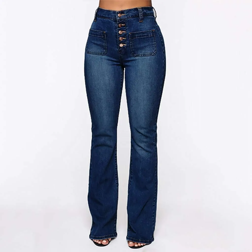 LCMTWX Stretch Jeans for Women Leg Solid Button Shopping Girls Clothes for Women Blue Tummy Control Jeans Plus Size Womens
