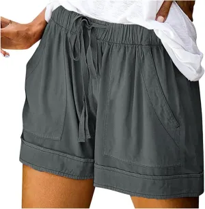 LCMTWX Swim Shorts Sports High-Waist Women's Casual Shorts Loose Pants Casual Fashion Pants Swim Shorts Gym Shorts Stretchy