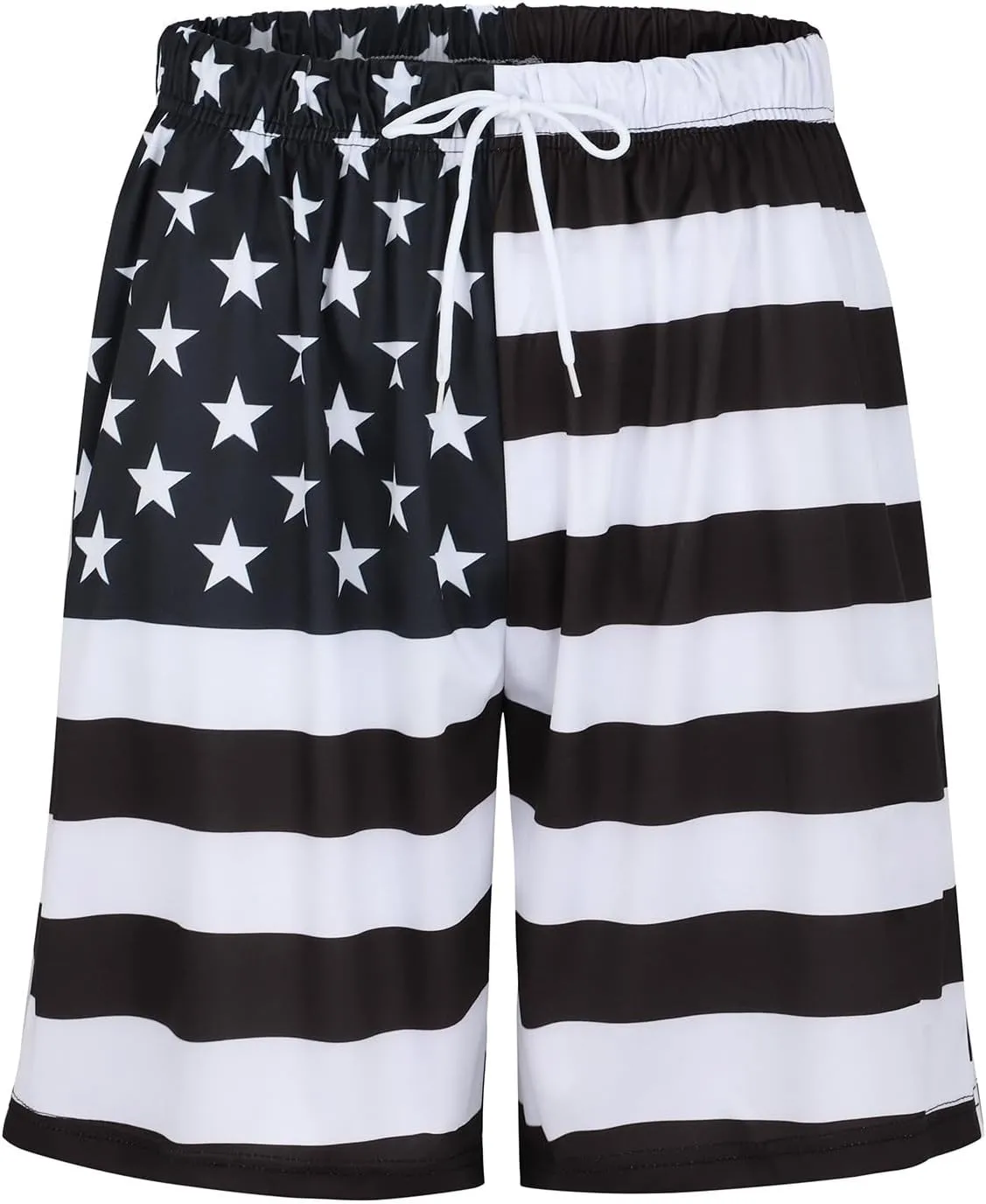 Linen Men Realistic Printed Summer Shorts Beach Shorts Beach Swim Shorts Linen Clothes for Men Big and Tall Shorts