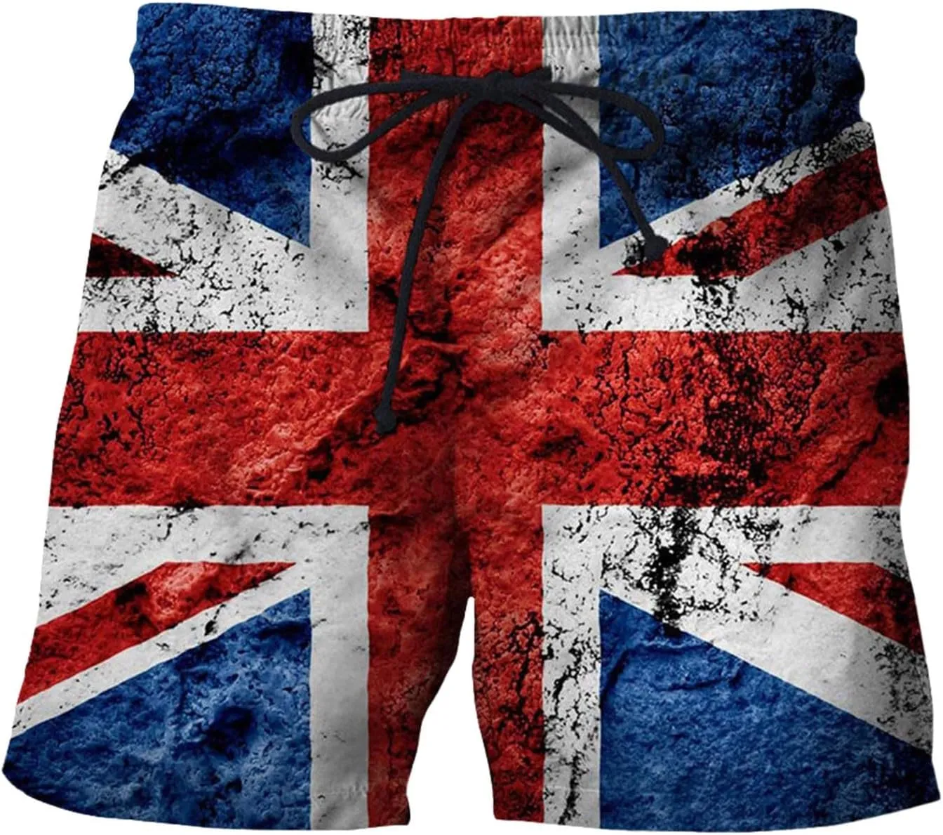 Linen Men Realistic Printed Summer Shorts Beach Shorts Beach Swim Shorts Linen Clothes for Men Big and Tall Shorts