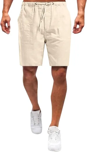 Linen Shorts for Men Men's Sports Shorts Beach Shorts Casual Cotton Linen Shorts Casual Shorts for Men Carpenter