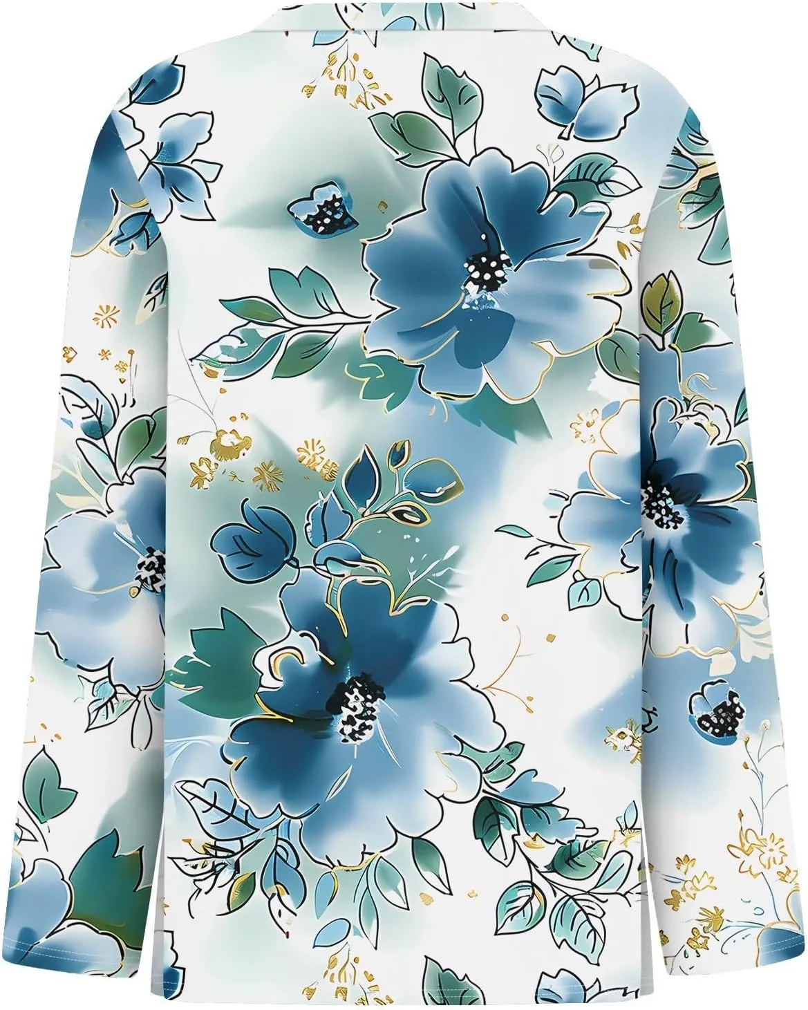 Long Sleeve Shirts for Women - Womens T Shirts Long Sleeve Crew Neck Shirts Basic Tee Sort Comfy Floral Printed Tops