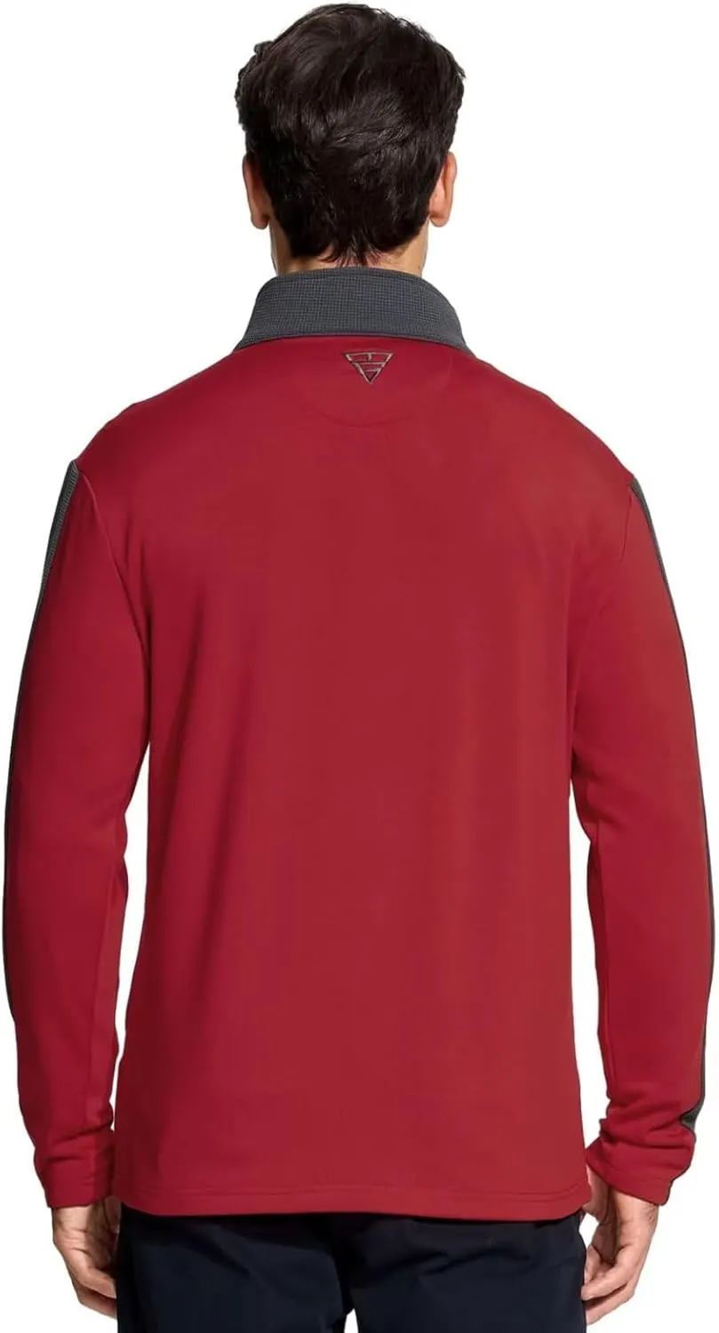 M MAELREG Quarter Zip Pullover Men Dry Fit Performance Wicking Mock Neck Fleece Golf 1/4 Zip Pullover Mens Sweatshirt