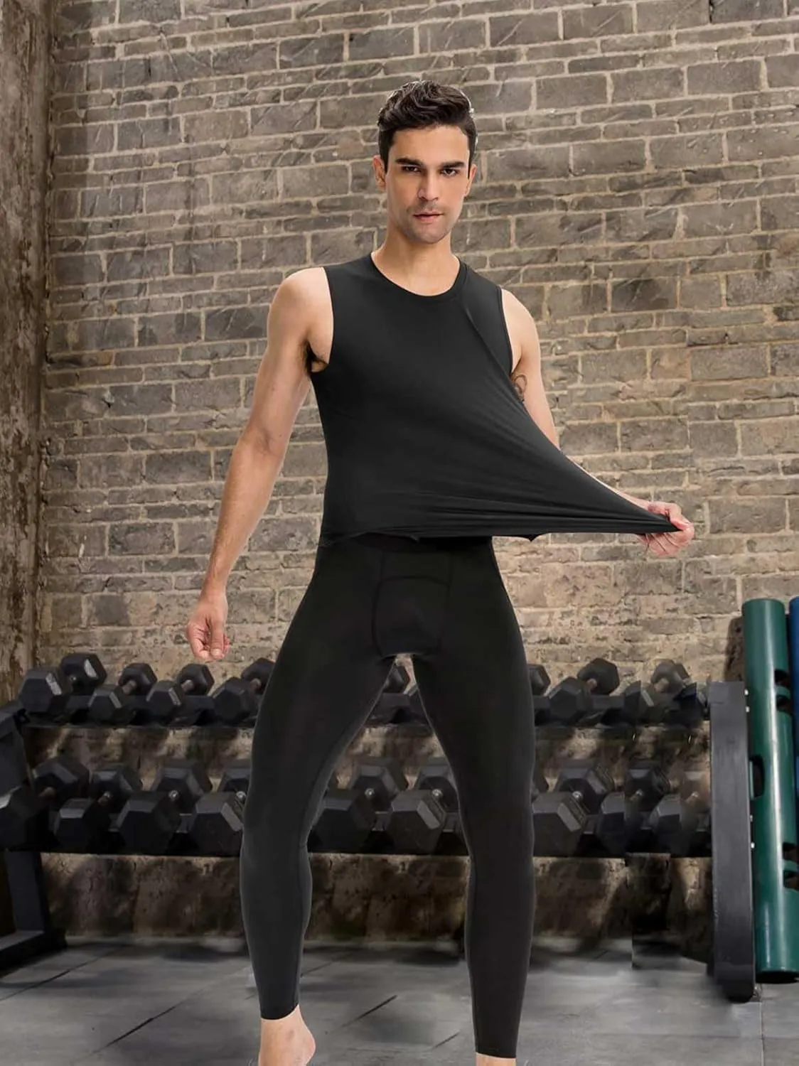 Men Compression Pants Leggings Dry Cool Sports Baselayer Running Workout Active Gym Tights Basketball