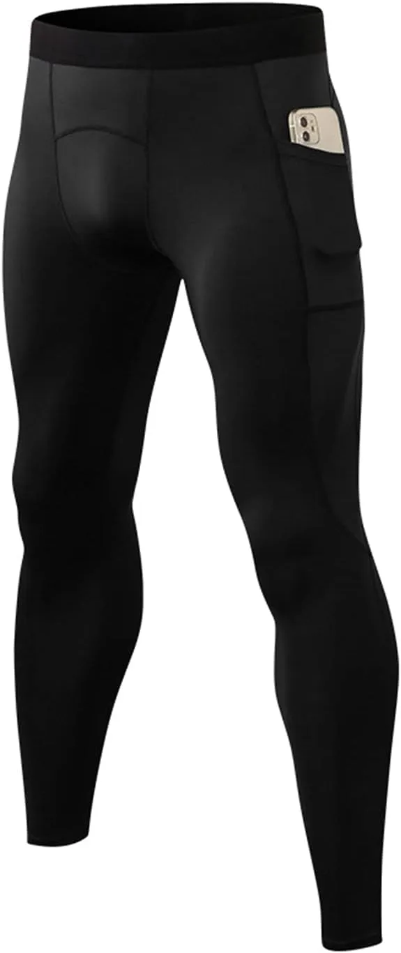 Men Compression Pants Leggings Dry Cool Sports Baselayer Running Workout Active Gym Tights Basketball