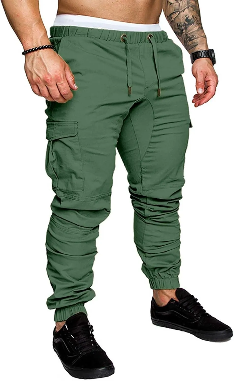Men Joggers Mens Fashion Joggers Sports Pants Casual Cotton Cargo Pants Gym Sweatpants Trousers Mens Casual Cotton