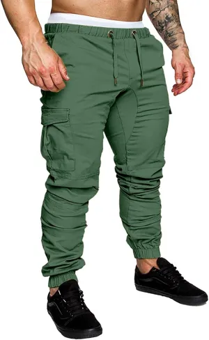 Men Joggers Mens Fashion Joggers Sports Pants Casual Cotton Cargo Pants Gym Sweatpants Trousers Mens Casual Cotton