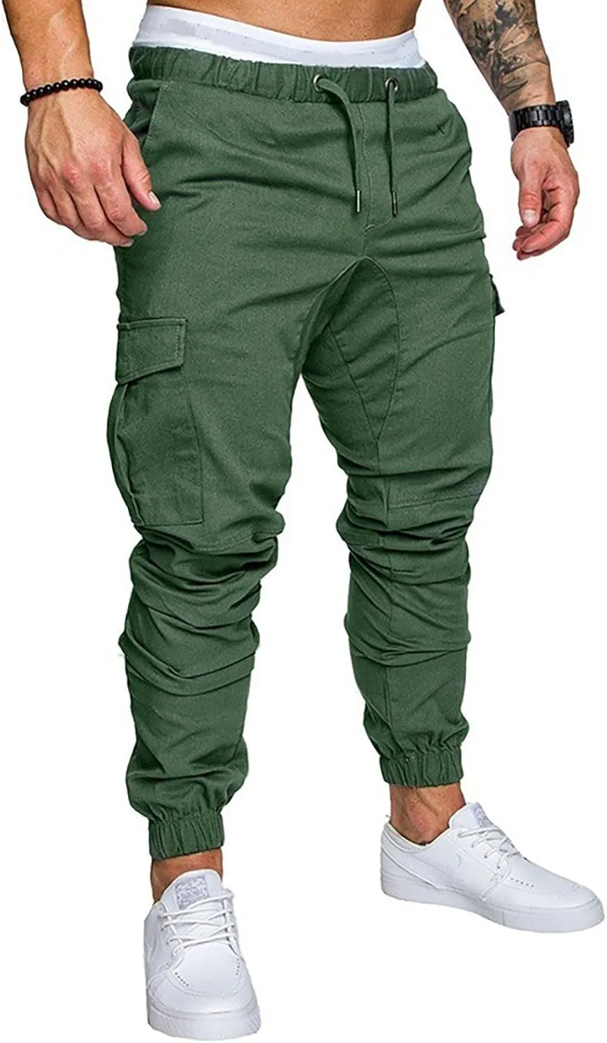 Men Joggers Mens Fashion Joggers Sports Pants Casual Cotton Cargo Pants Gym Sweatpants Trousers Mens Casual Cotton