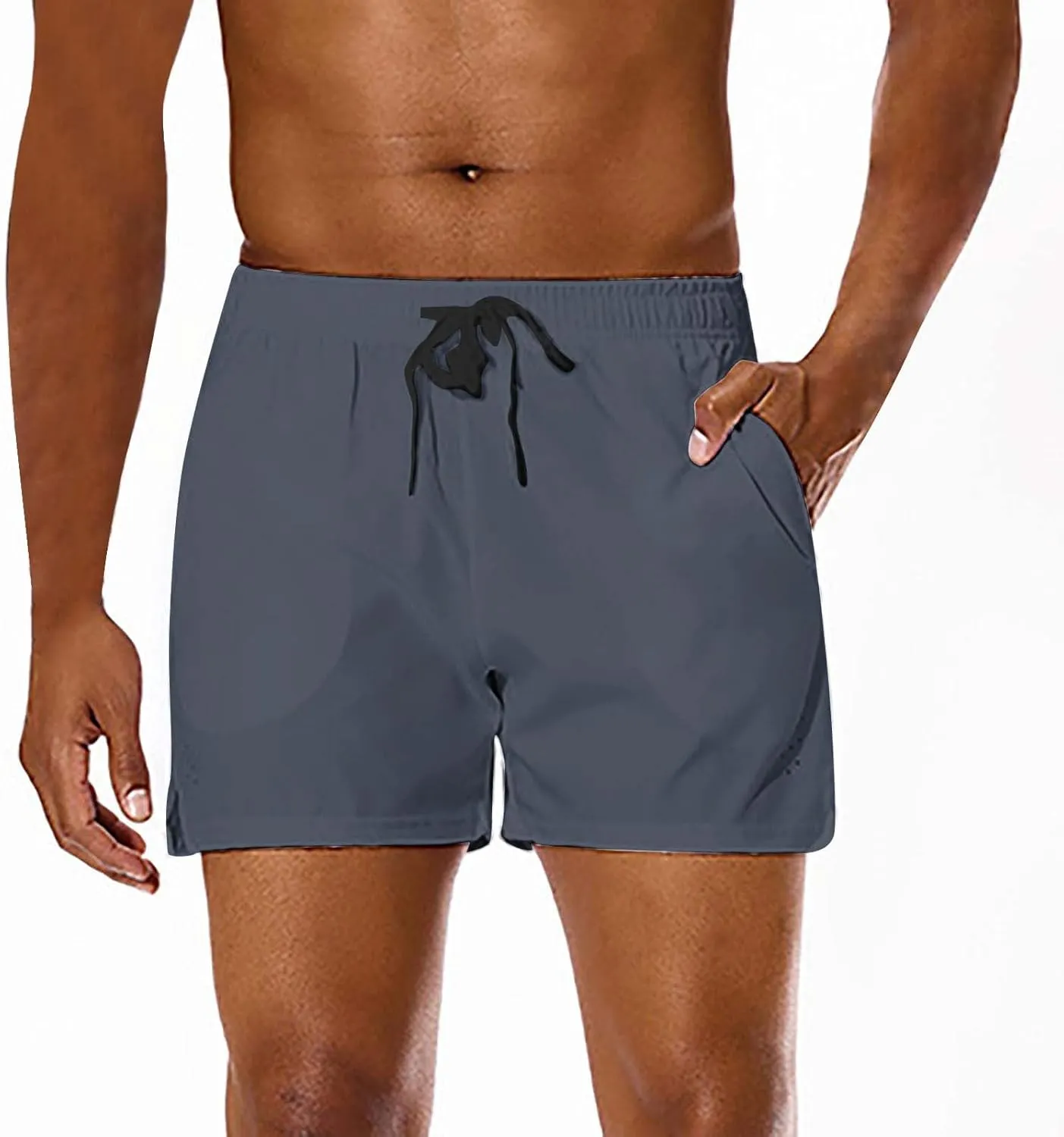 Men Summer Sports Shorts Combat Lightweight Quick Dry Baggy Workout Casual Pants Solid Beach Hiking Breathable Bermuda Pant