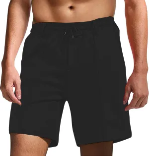 Mens Cargo Dress Shorts Summer Pleated Front Cotton Twill Chino Golf Shorts Business Casual Work Pants with Pockets