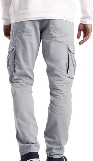 Men's Cargo Sweatpants Cargo Trousers Utility Pants with Zip Pockets Joggers for Men Cargo Athletic Mens Joggers Pants