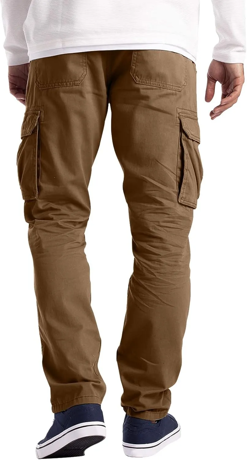 Men's Cargo Sweatpants Cargo Trousers Utility Pants with Zip Pockets Joggers for Men Cargo Athletic Mens Joggers Pants