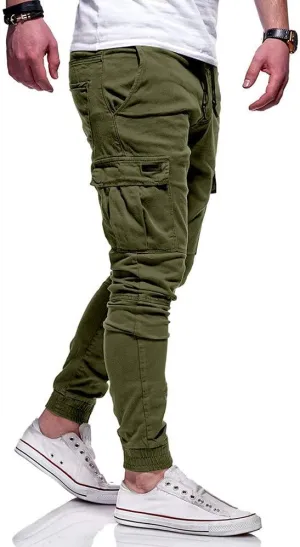 Men's Hiking Cargo Pants Lightweight Joggers for Men Lined Sweatpants for Men Scrubs Joggers for Mens Green Pants