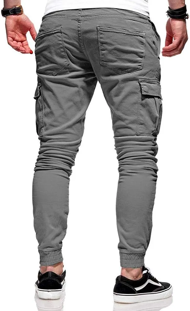 Men's Hiking Cargo Pants Lightweight Joggers for Men Lined Sweatpants for Men Scrubs Joggers for Mens Green Pants