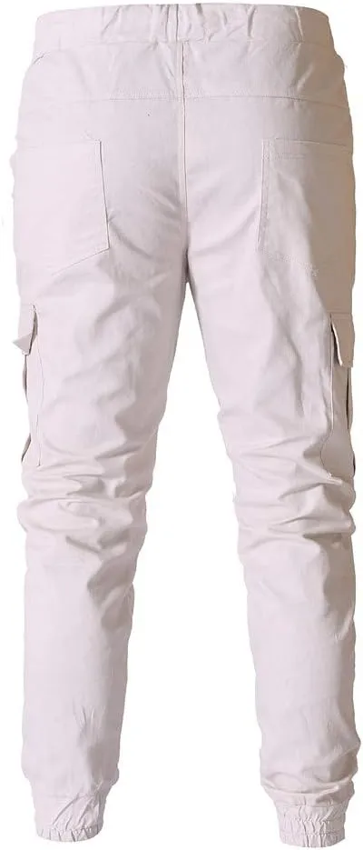 Men's Hiking Cargo Pants Lightweight Joggers for Men Lined Sweatpants for Men Scrubs Joggers for Mens Green Pants
