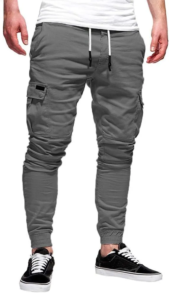 Men's Hiking Cargo Pants Lightweight Joggers for Men Lined Sweatpants for Men Scrubs Joggers for Mens Green Pants