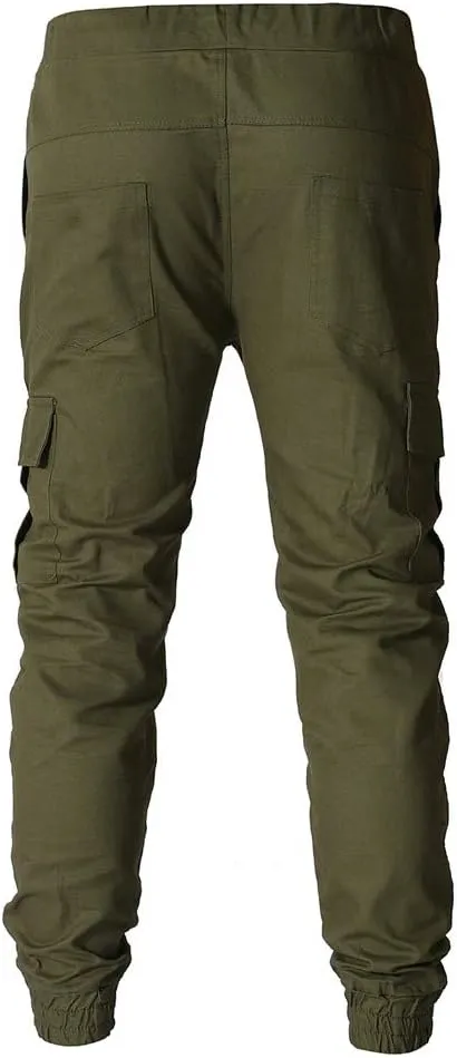 Men's Hiking Cargo Pants Lightweight Joggers for Men Lined Sweatpants for Men Scrubs Joggers for Mens Green Pants