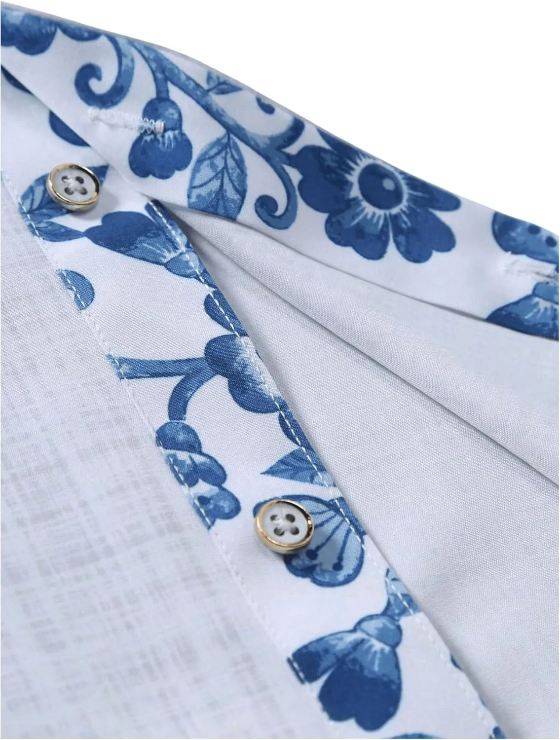 Men's Linen Shirts Striped Boho Button Down Shirts Beach Vacation Tops