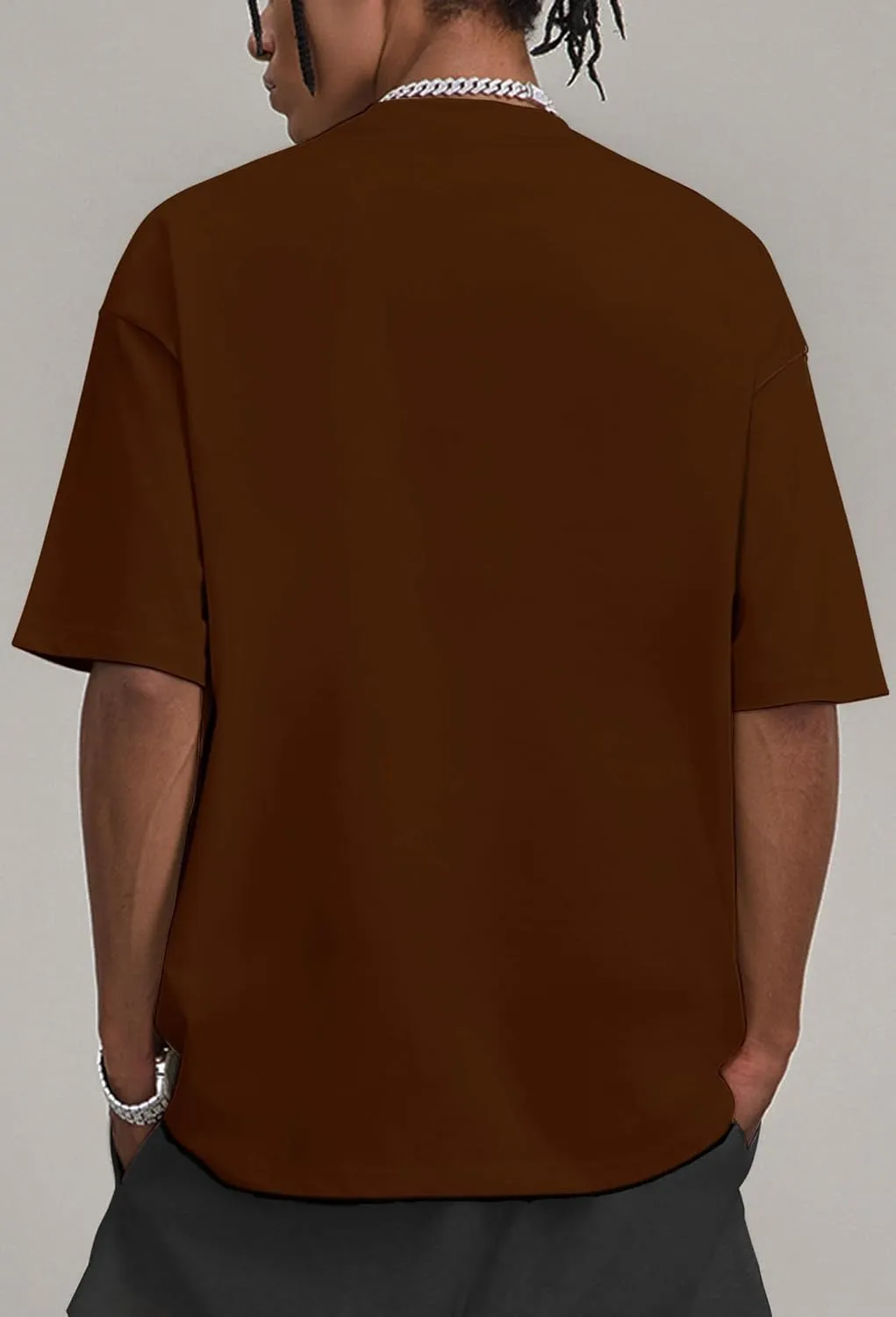 Mens Oversized T Shirts Short Sleeve Cotton Tshirts Heavyweight Streetwear Shirts Crewneck Workout Tees Tops
