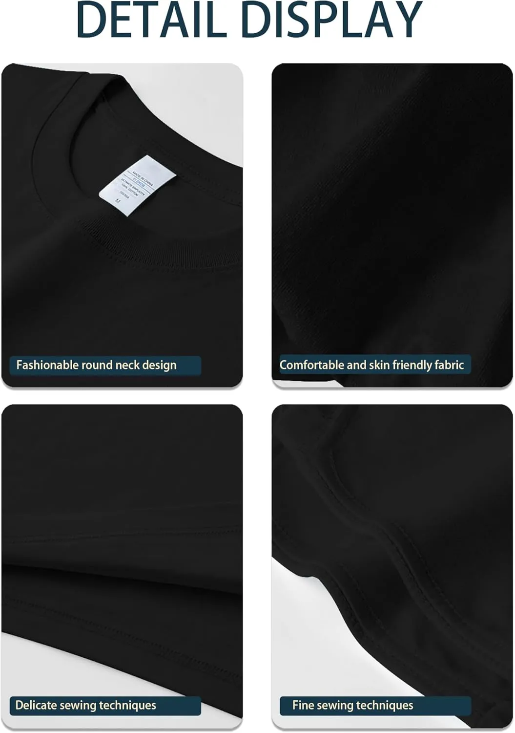 Mens Oversized T Shirts Short Sleeve Cotton Tshirts Heavyweight Streetwear Shirts Crewneck Workout Tees Tops