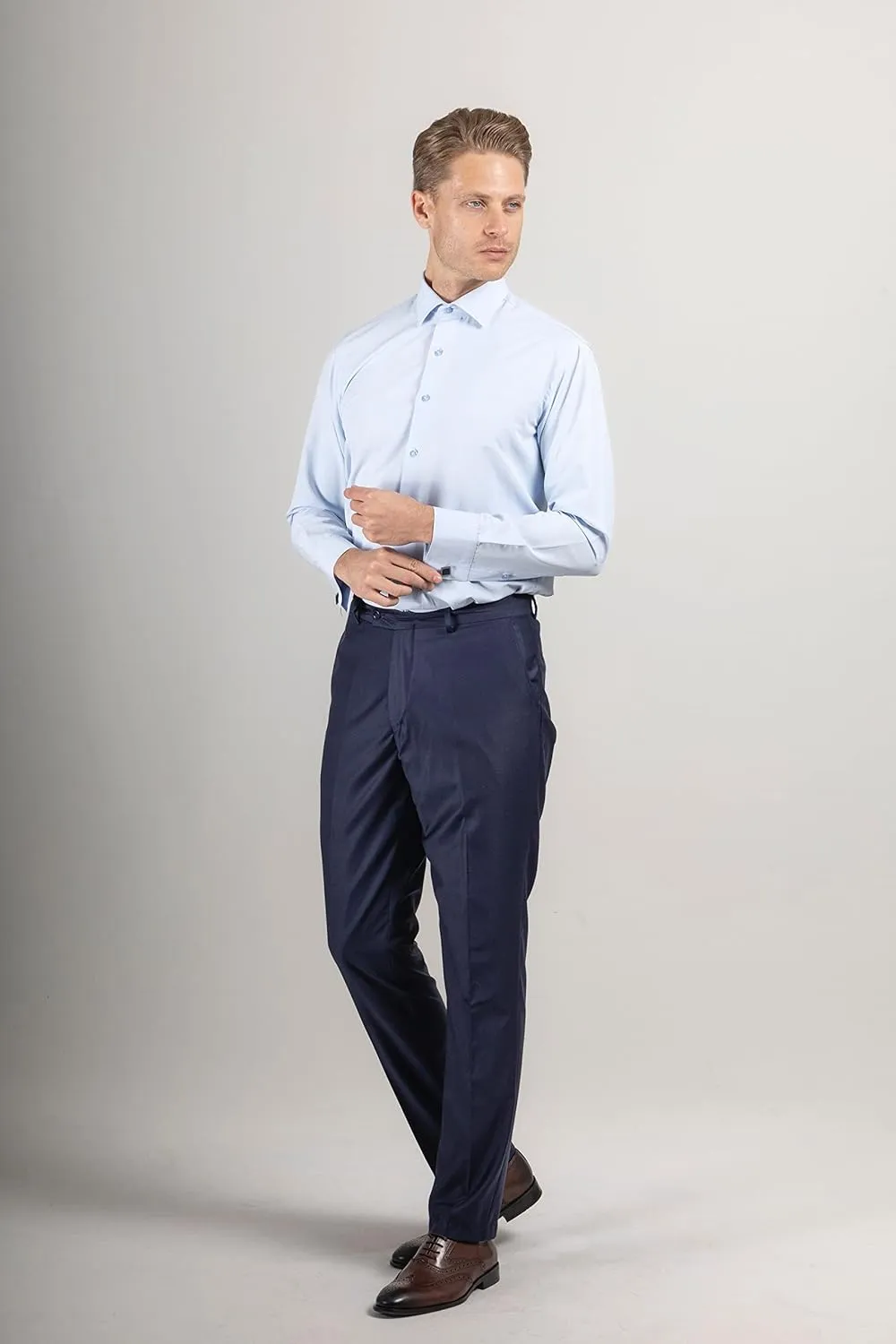 Mens Shirts | Mens Long Sleeve Shirt | French Cuff Dress Shirts for Men | Mens Stylish Formal Shirts | Button Up Shirt Men