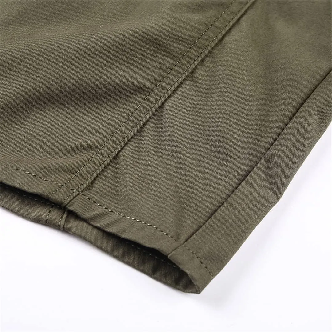 Men's Spring Military Shirt 100% Cotton Long Sleeve Shirts Epaulets Shirts