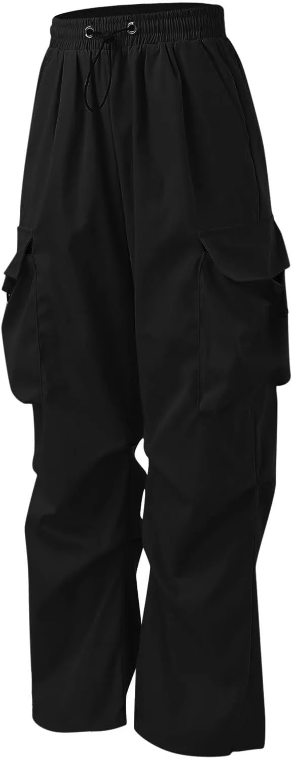 Men's Work Pants Loose Big Wide Leg Trousers Side Pockets 4 Pockets Casual Sports Trousers Sweatpants for Men