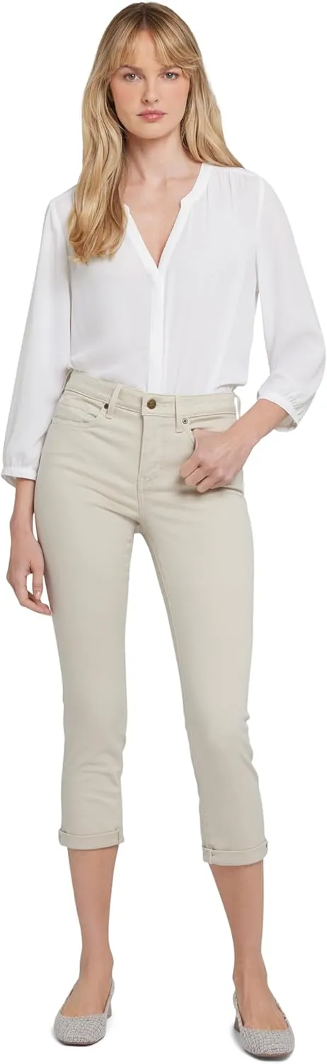 NYDJ Chloe Capri Jeans in Optic White