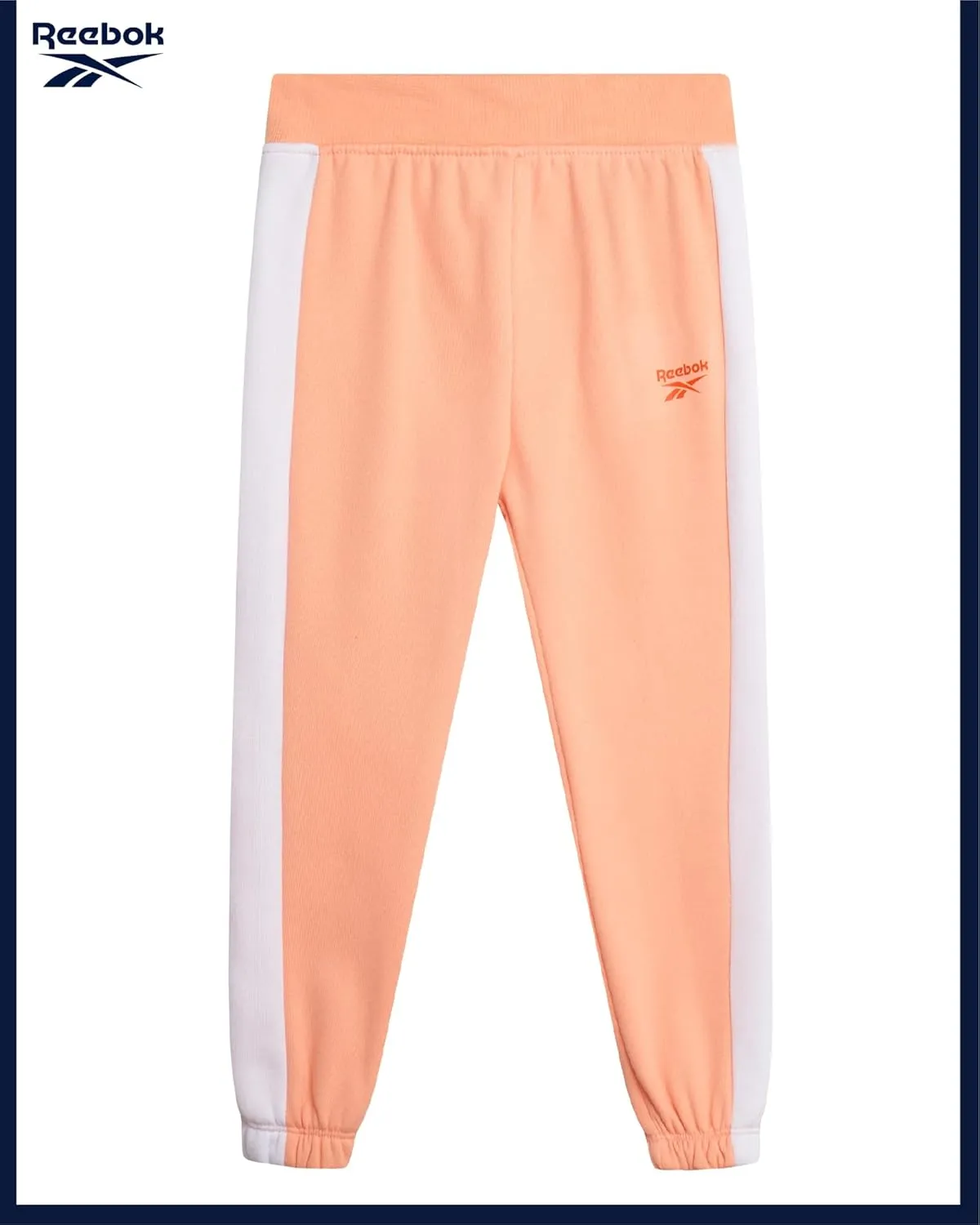 Reebok Girls' Sweatsuit - 2 Piece Performance Fleece Sweatshirt and Jogger Sweatpants - Activewear for Toddlers/Girls, 2T-6X