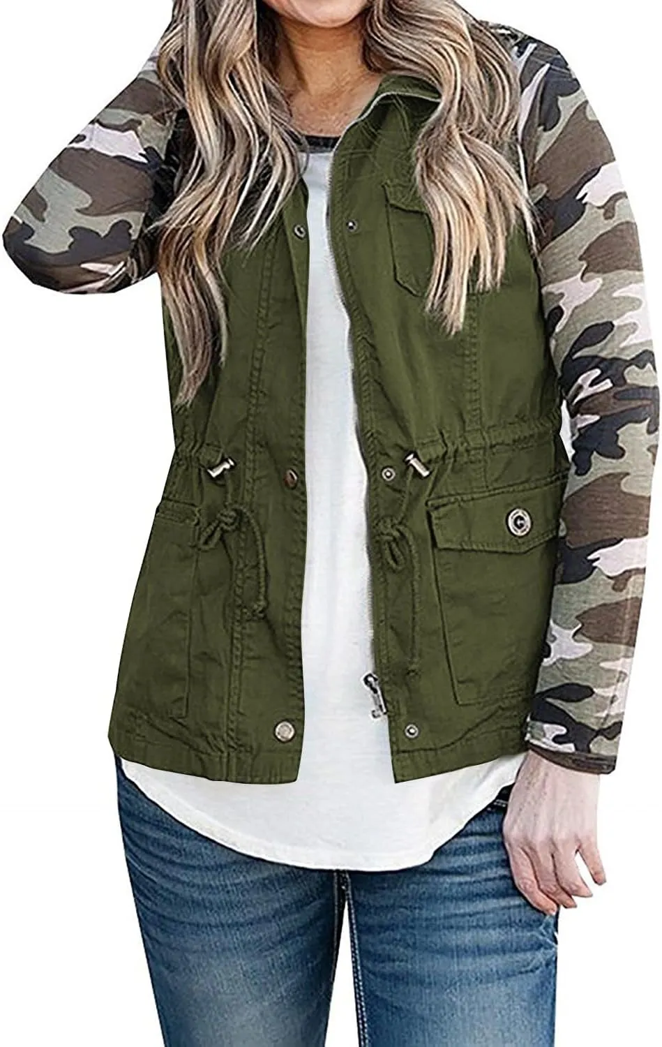 SENSERISE Womens Utility Vest Lightweight Military Vests Outerwear Sleeveless Jacket Anorak Coat with Pockets