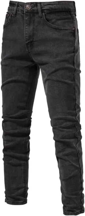 Skinny Jeans for Men Slim Fit Wash Stretch Denims Pants Fashion Casual Elastic Straight Trousers