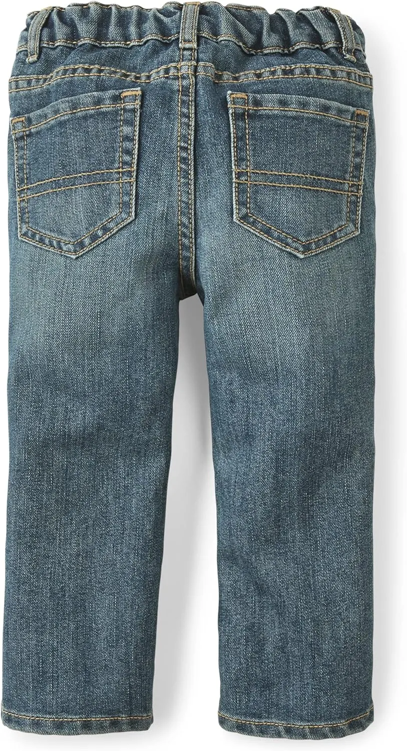 The Children's Place Baby and Toddler Boys' Basic Bootcut Jeans