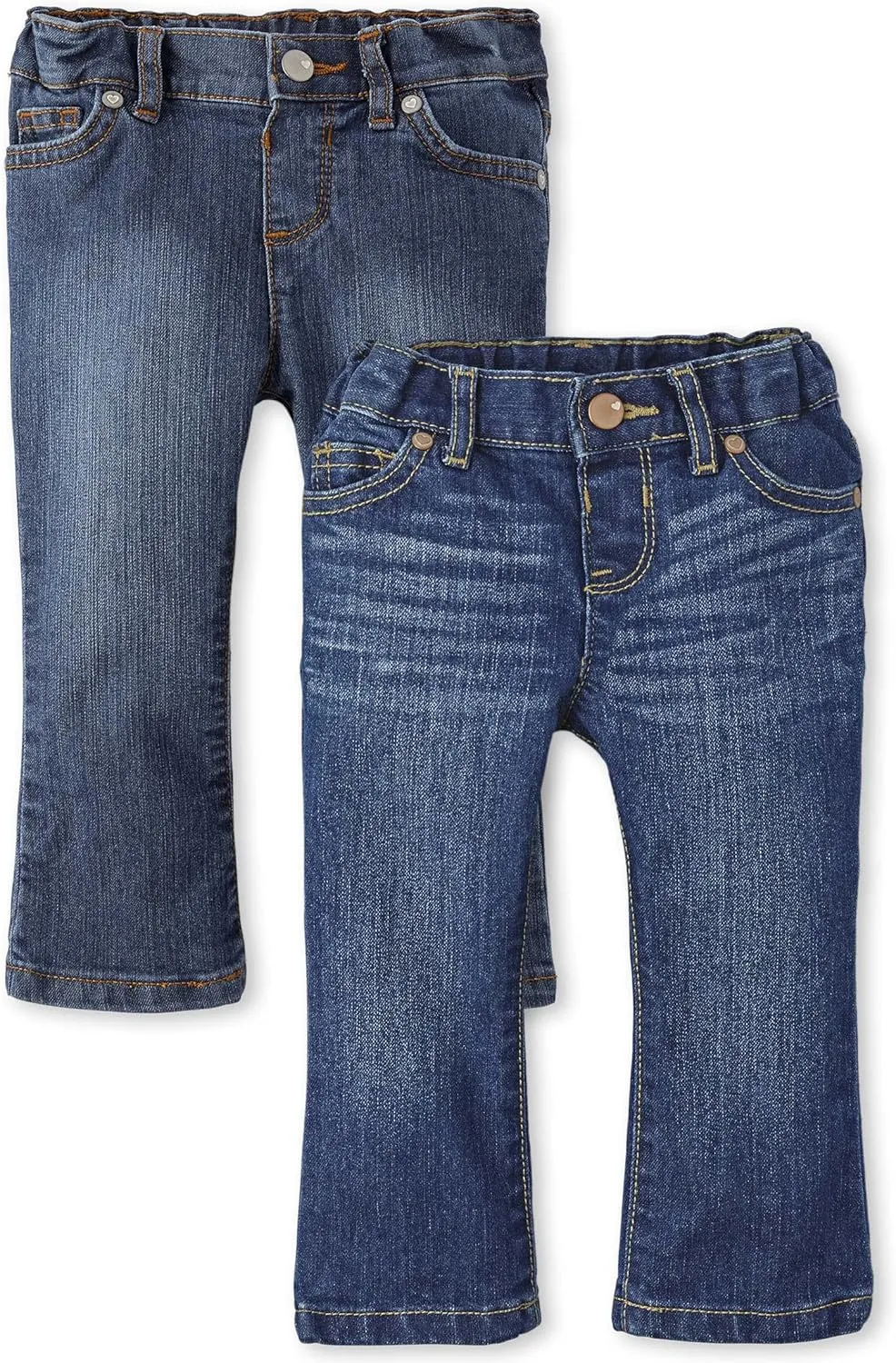The Children's Place Baby Toddler Girls Basic Bootcut Jeans