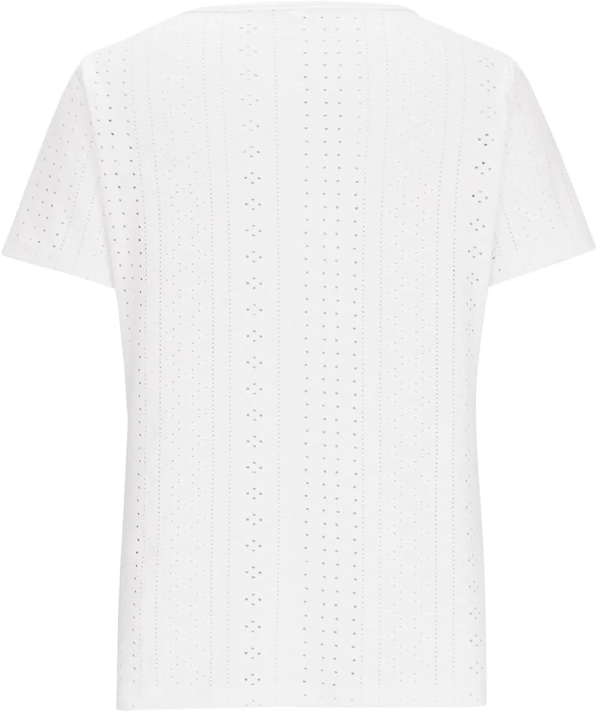 Tops for Women Trendy Short Sleeve Embroidery Hollow Elegant Shirts Casual Scoop Neck Cute Plain Womens Summer Tops