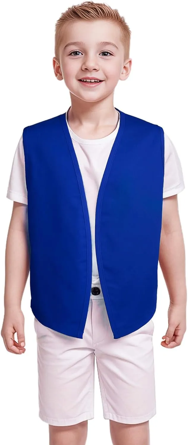 TopTie No-Button Child Vest Kid Volunteer Victorian Waistcoat Peasant Party Costume Vests