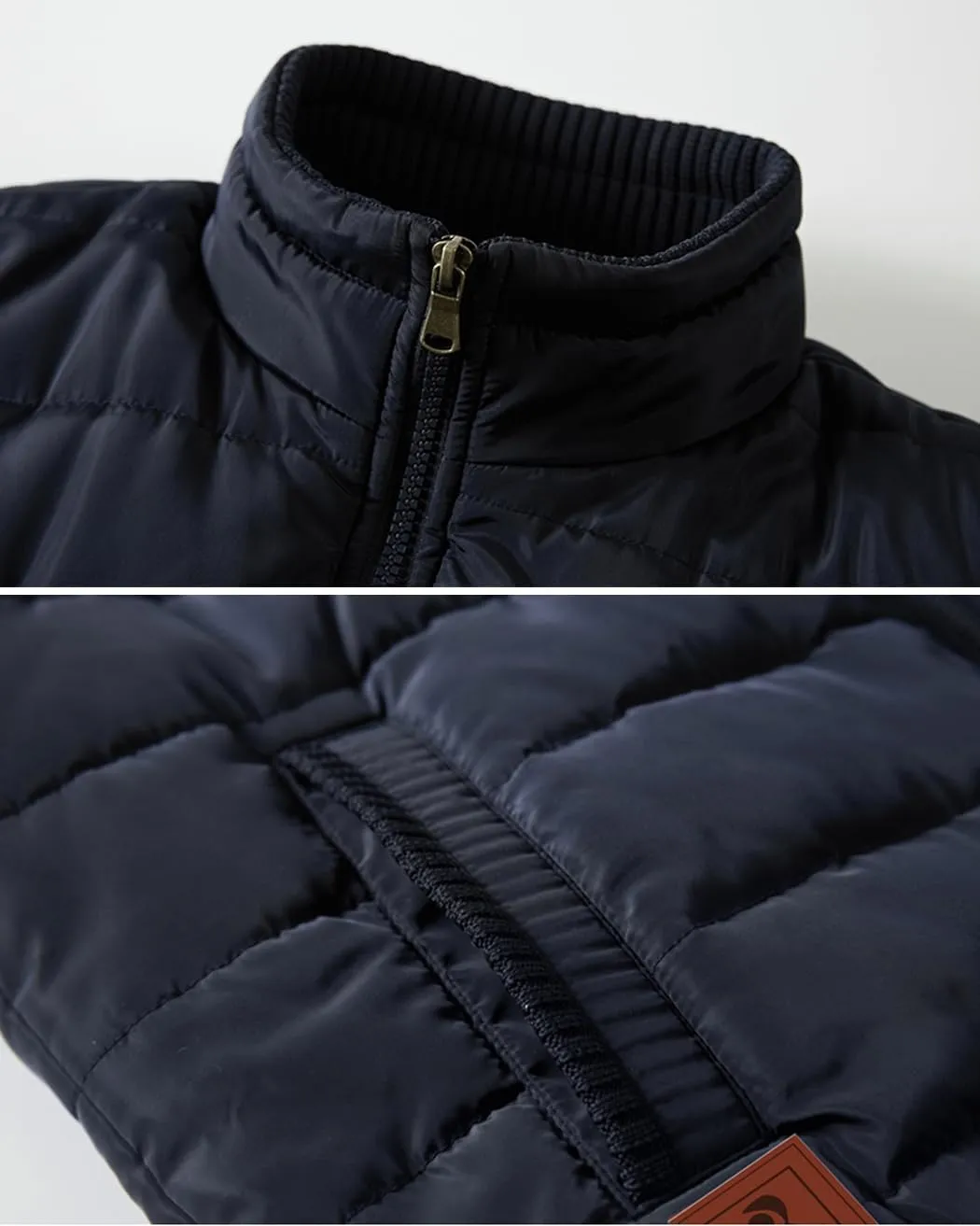 VtuAOL Men's Outerwear Vest for Men Winter Puffer Vests Fleece Lined Outdoor Warm Sleeveless Jackets