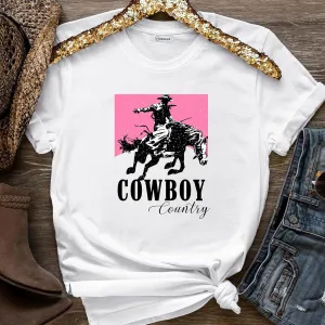 Western Cowgirl Shirts for Women Rodeo Cowboy Graphic Tees Oversized Vintage Country T Shirts Casual Pullover Tops