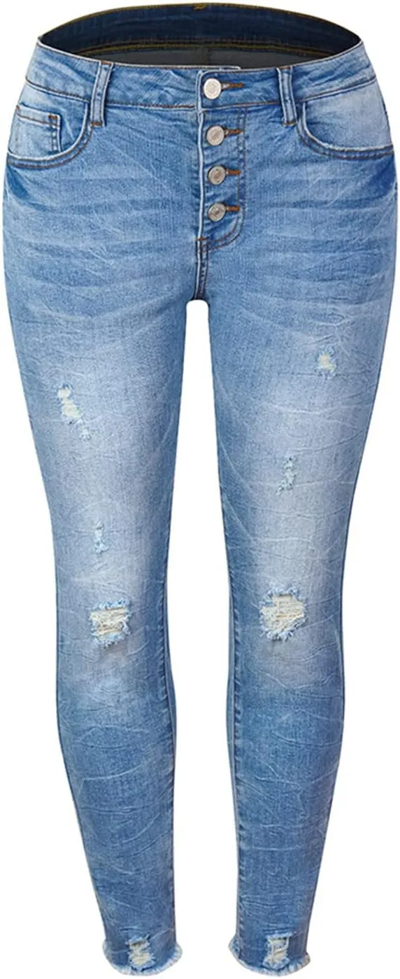 Women's High Waisted Jeans Strechy Straight Leg Denim Pants with Pockets Y2k Baggy Mid Waist Cropped Denim Pants