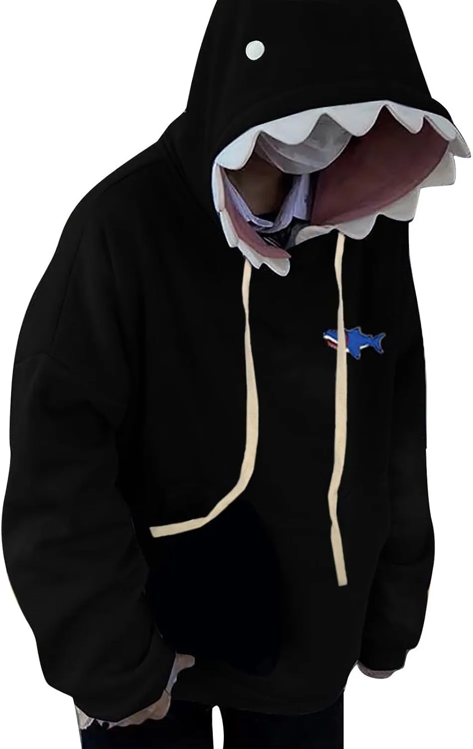 Womens Hoodies Cute Shark Long Sleeve Sweatshirts Wintertime Outfits Oversized Sweaters Casual Fashion Jackets