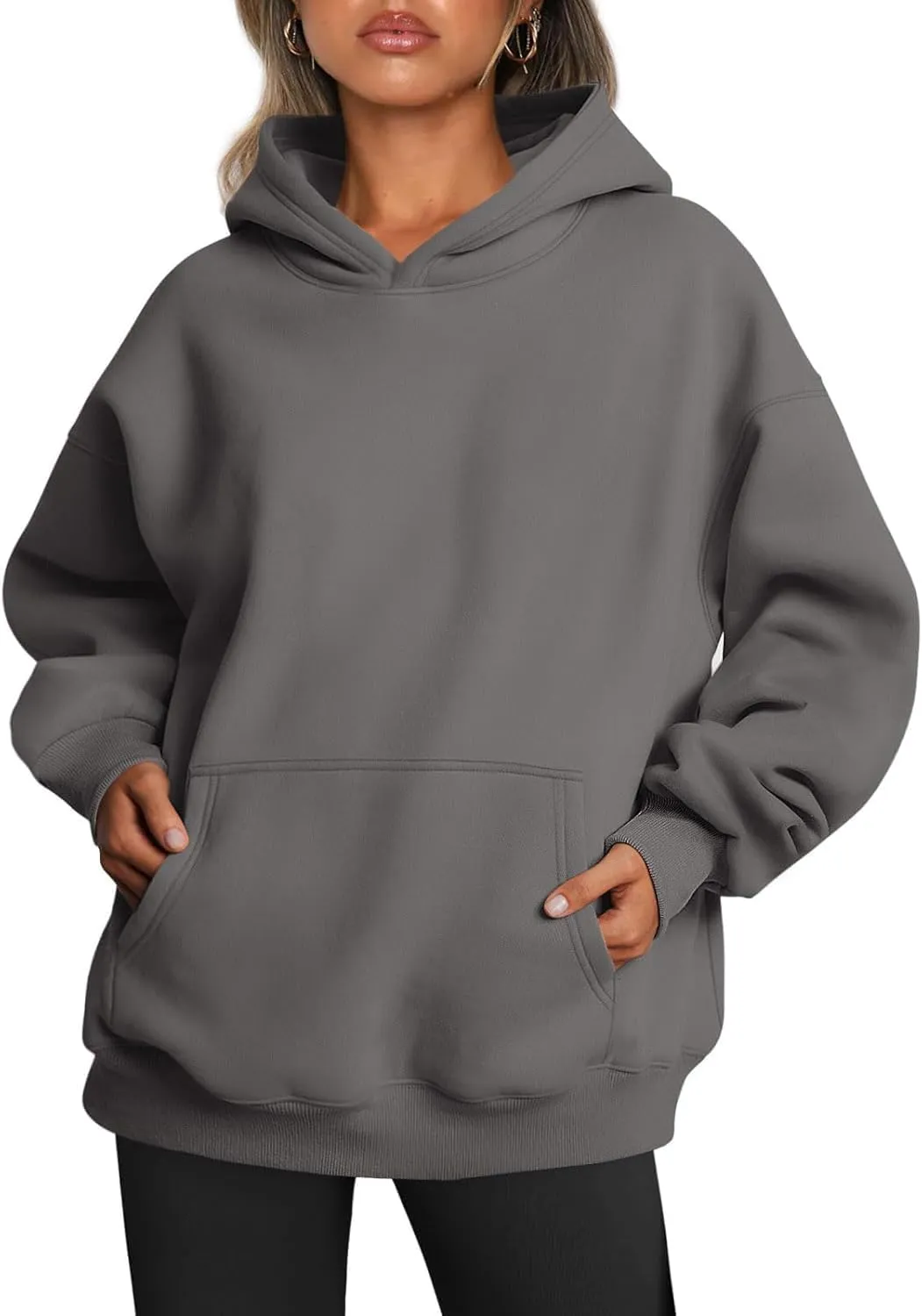 Womens Oversized Sweatshirts Hoodies Fleece Sweatshirts Long Sleeve Sweaters Pullover Fall Fashion Clothes with Pocket